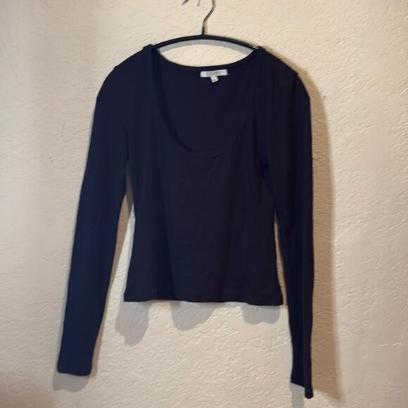 Z supply long sleeve black crop top - Picture 2 of 3